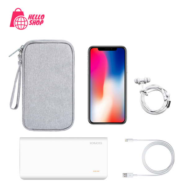 BUBM Органайзер для телефона, power bank, проводов, флешек и мелочей (два кармана) — изображение 3