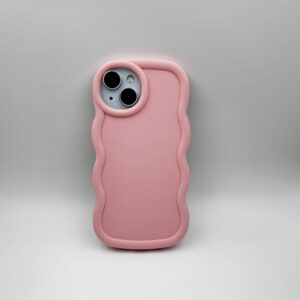 Чехол для iPhone 15 Облако (светло-розовый)